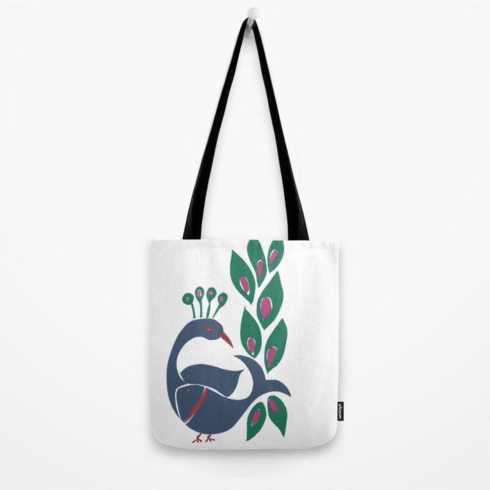 paper fish peacock Tote Bag Gallery Image 2