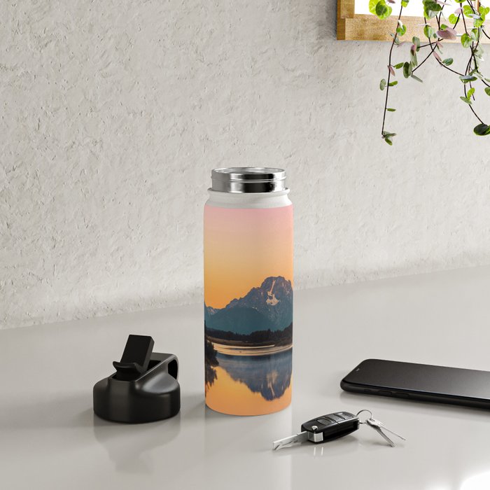 Sunrise In The Rockies - Grand Teton National Park Water Bottle Gallery Image 4