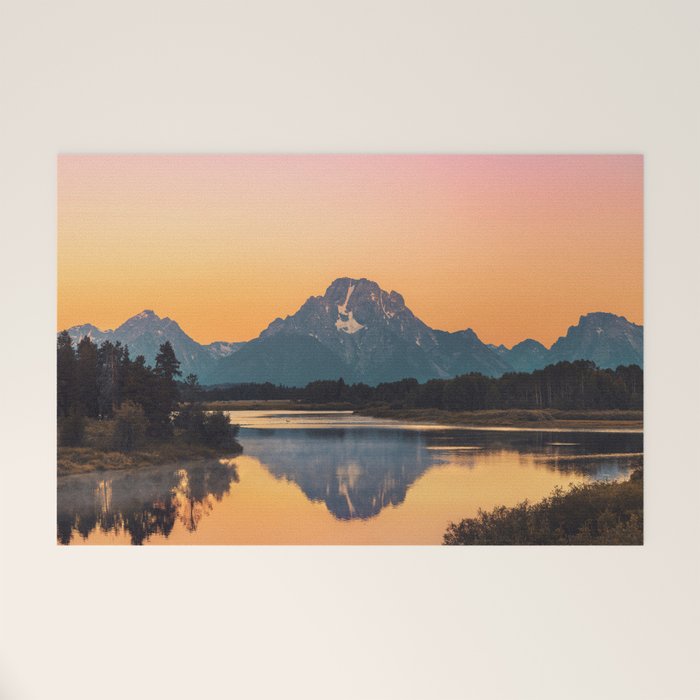 Sunrise In The Rockies - Grand Teton National Park Welcome Mat Gallery Image 1