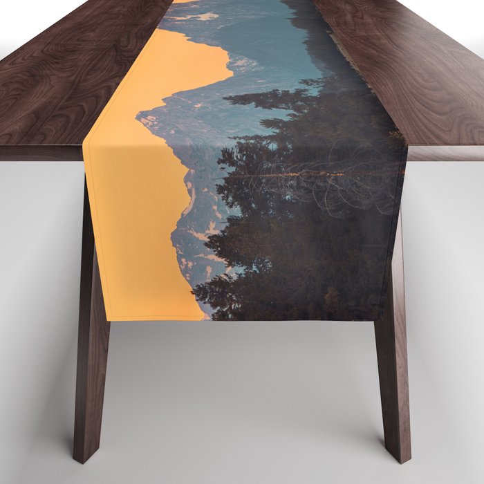 Sunrise In The Rockies - Grand Teton National Park Table Runner Gallery Image 1