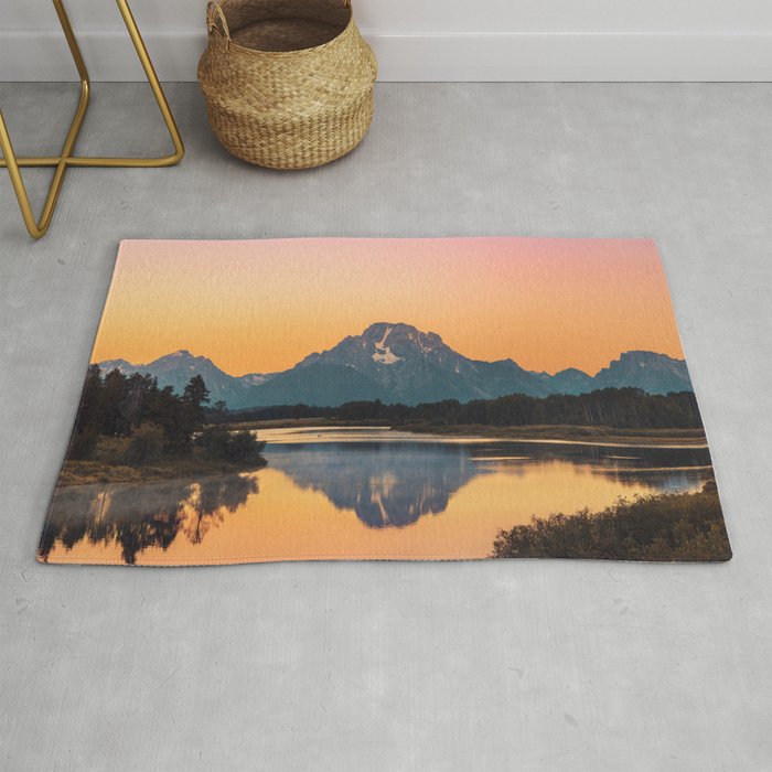 Sunrise In The Rockies - Grand Teton National Park Rug Gallery Image 1