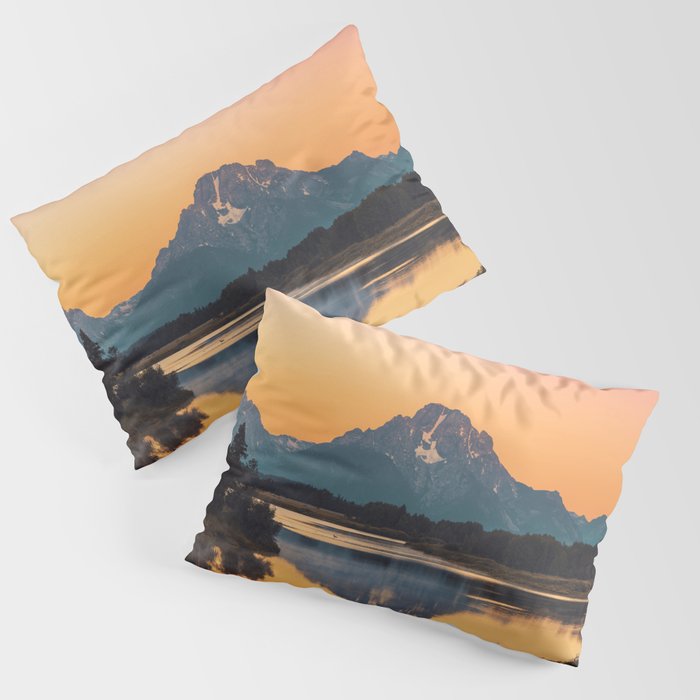 Sunrise In The Rockies - Grand Teton National Park Pillow Sham Gallery Image 3