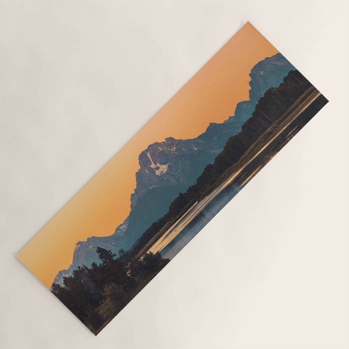Sunrise In The Rockies - Grand Teton National Park Yoga Mat Gallery Image 1