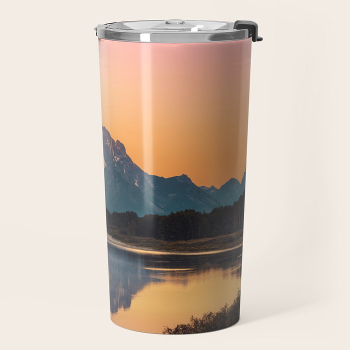 Sunrise In The Rockies - Grand Teton National Park Travel Mug Gallery Image 2