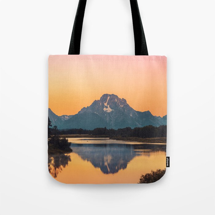 Sunrise In The Rockies - Grand Teton National Park Tote Bag Gallery Image 1