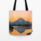 Sunrise In The Rockies - Grand Teton National Park Tote Bag Gallery Image 1