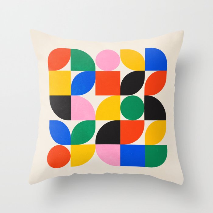 BAUHAUS 06: Exhibition 1923 | Mid Century Series  Throw Pillow Gallery Image 1