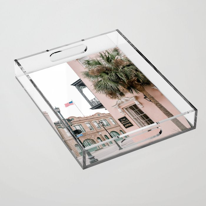 Charleston Pink Acrylic Tray Gallery Image 1