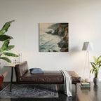 Waves Below Pines - Pacific Northwest Coast Wall Art Wood Wall Art Gallery Image 2