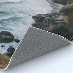 Waves Below Pines - Pacific Northwest Coast Wall Art Rug Gallery Image 4