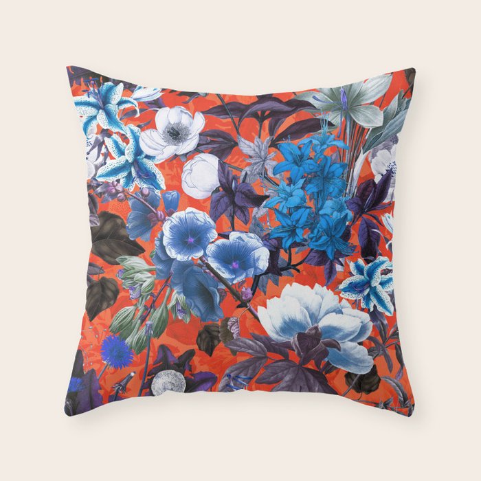 Romantic Garden IX Throw Pillow Gallery Image 1