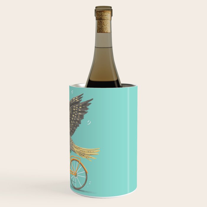 Cockatiel on a Bicycle Wine Chiller Gallery Image 3