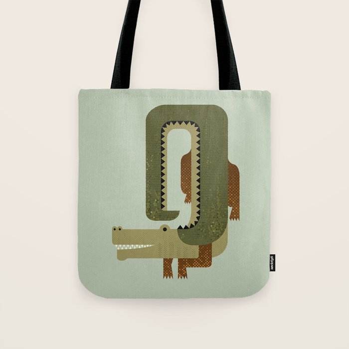 Whimsy Crocodile Tote Bag Gallery Image 1