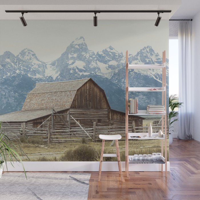 A Rocky Mountain Adventure - The Grand Tetons Wall Mural Gallery Image 1