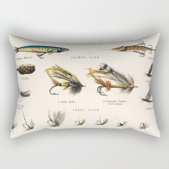 Angling Chart Rectangular Pillow Gallery Image 1