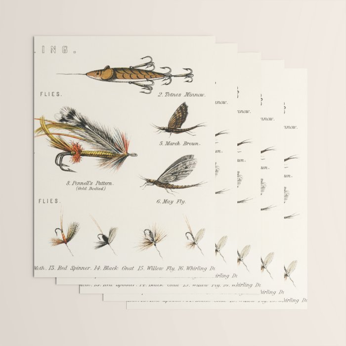 Angling Chart Wrapping Paper Gallery Image 3