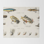 Angling Chart Throw Blanket Gallery Image 2