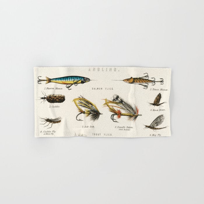 Angling Chart Bath Towel Gallery Image 1