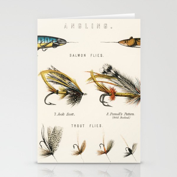Angling Chart Stationery Card Gallery Image 2