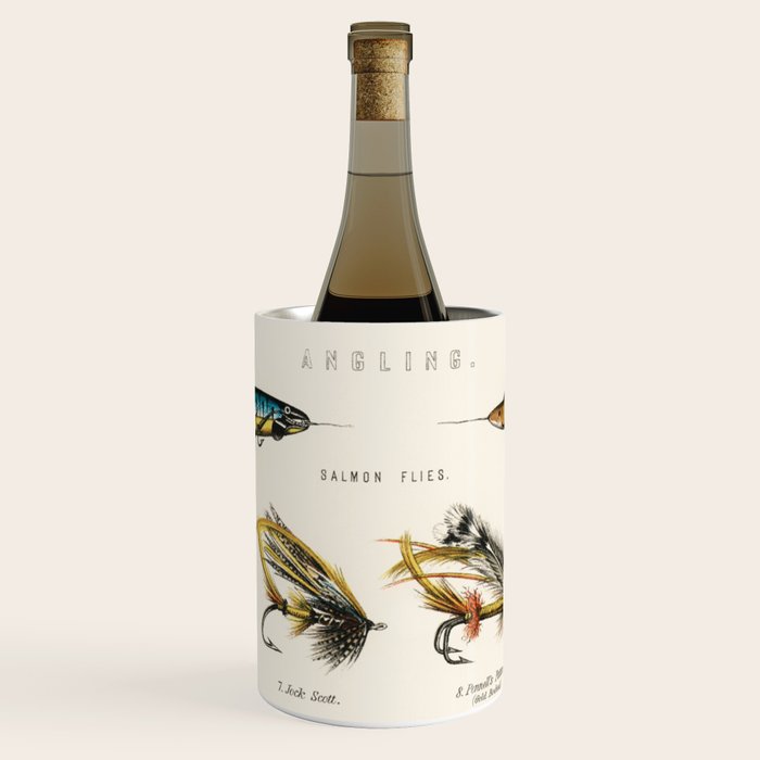 Angling Chart Wine Chiller Gallery Image 1