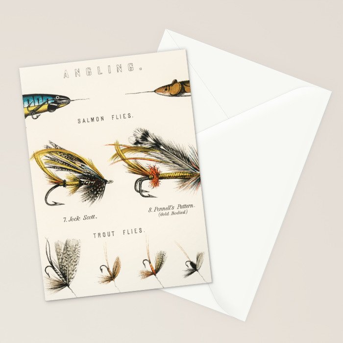 Angling Chart Stationery Card Gallery Image 2
