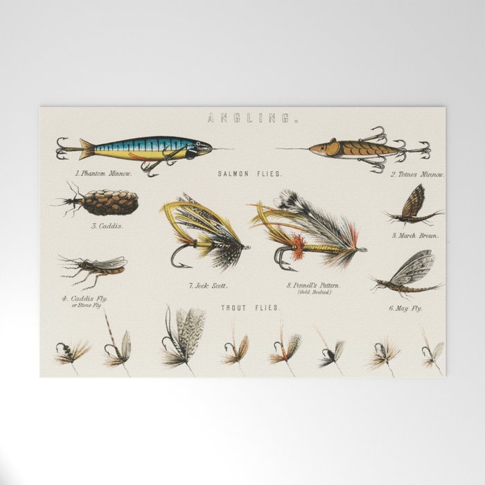 Angling Chart Welcome Mat