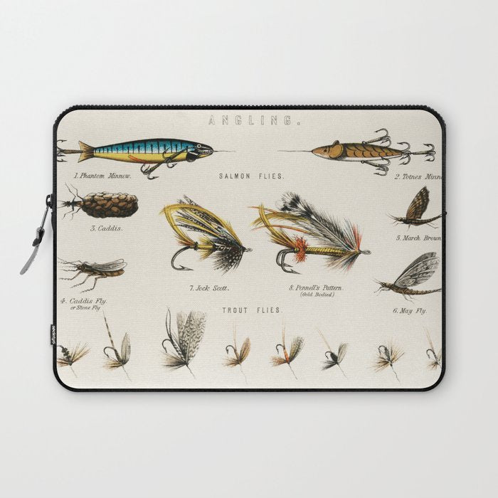 Angling Chart Laptop Sleeve Gallery Image 1