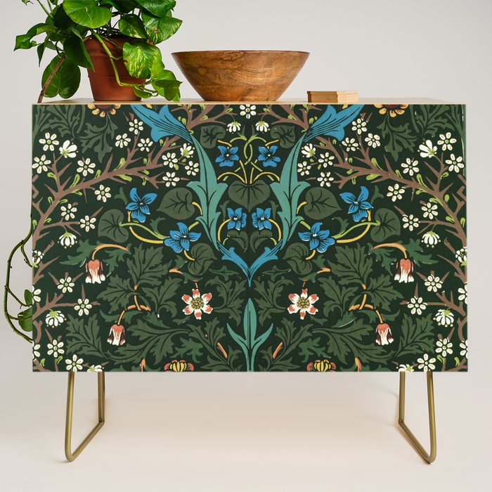 William Morris floral print Credenza Gallery Image 1