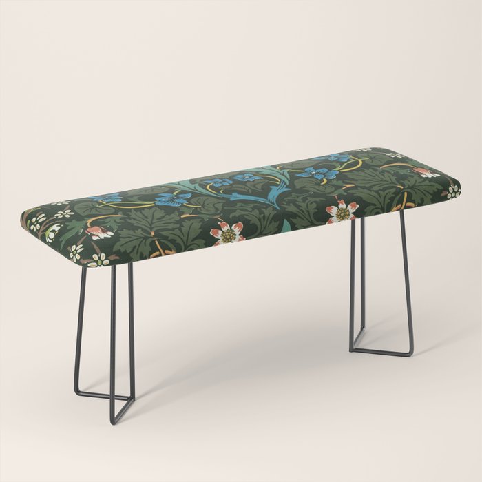 William Morris floral print Bench Gallery Image 1