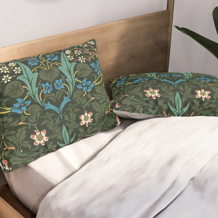 William Morris floral print Pillow Sham Gallery Image 2