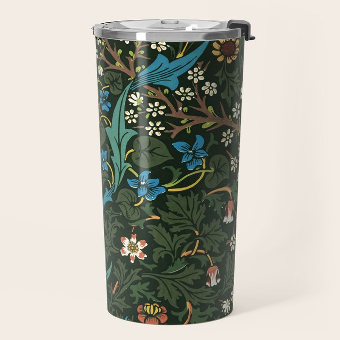 William Morris floral print Travel Mug Gallery Image 2