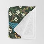 William Morris floral print Throw Blanket Gallery Image 3