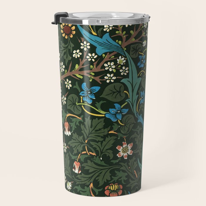 William Morris floral print Travel Mug Gallery Image 3