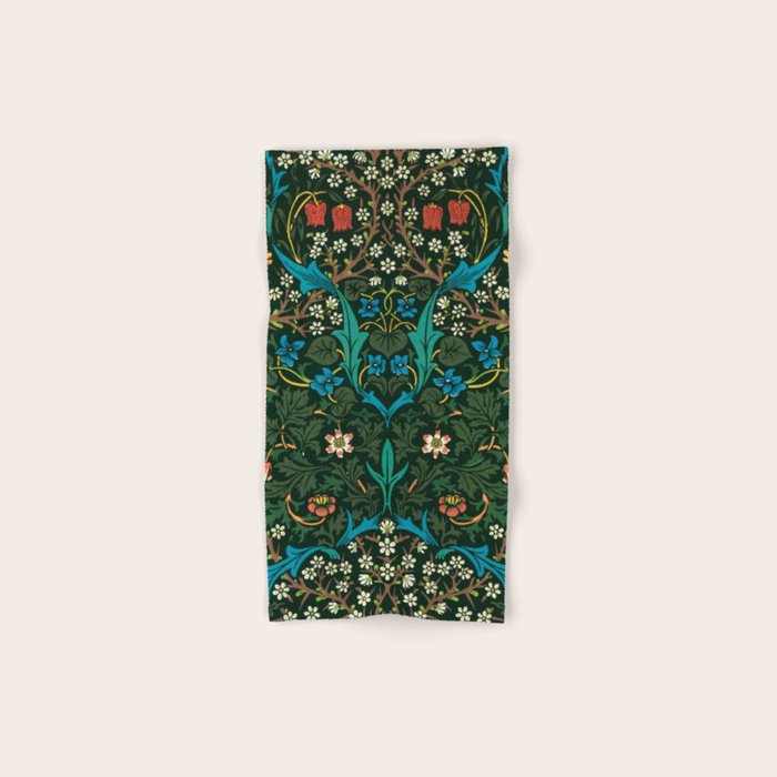 William Morris floral print Bath Towel Gallery Image 1
