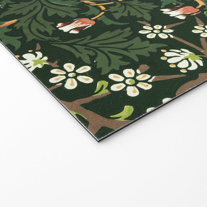 William Morris floral print Welcome Mat Gallery Image 2