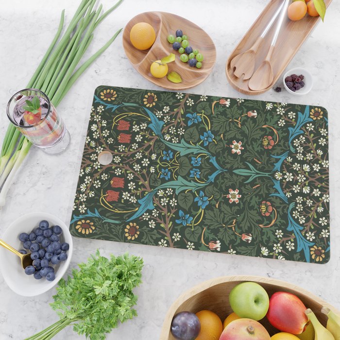 William Morris floral print Cutting Board Gallery Image 2