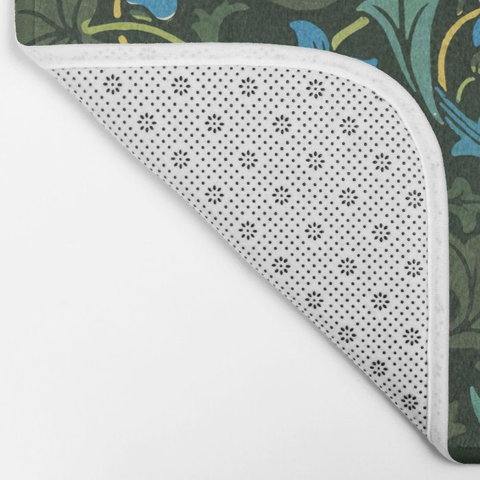William Morris floral print Bath Mat Gallery Image 2
