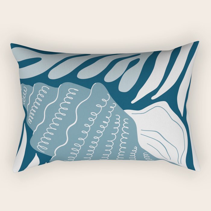Ocean Floor - Dark Rectangular Pillow Gallery Image 2