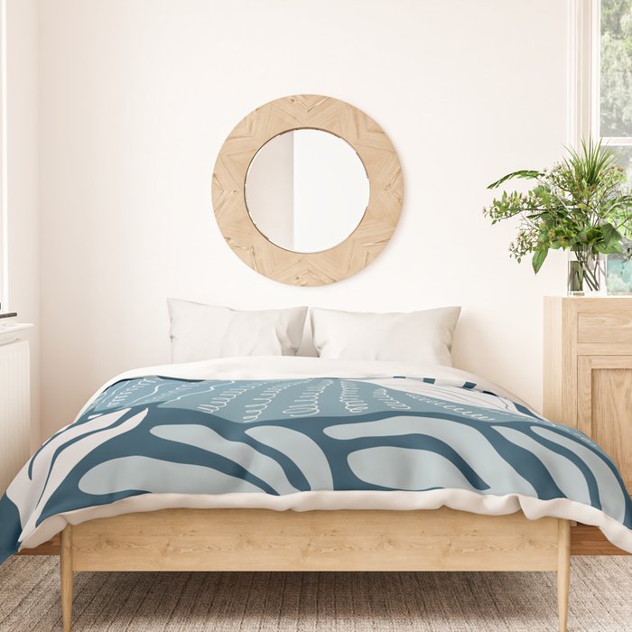 Ocean Floor - Dark Duvet Cover Gallery Image 3