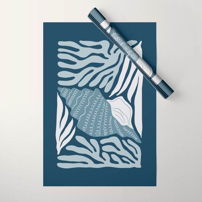Ocean Floor - Dark Wrapping Paper Gallery Image 1