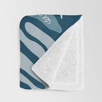 Ocean Floor - Dark Throw Blanket Gallery Image 3