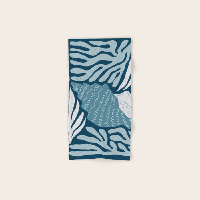 Ocean Floor - Dark Bath Towel Gallery Image 1