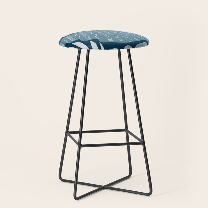 Ocean Floor - Dark Stool Gallery Image 1