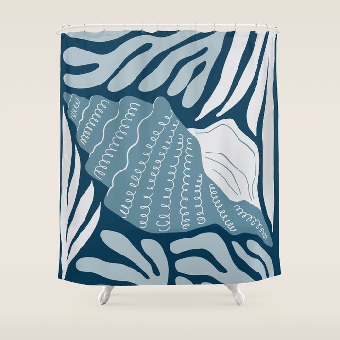 Ocean Floor - Dark Shower Curtain Gallery Image 1