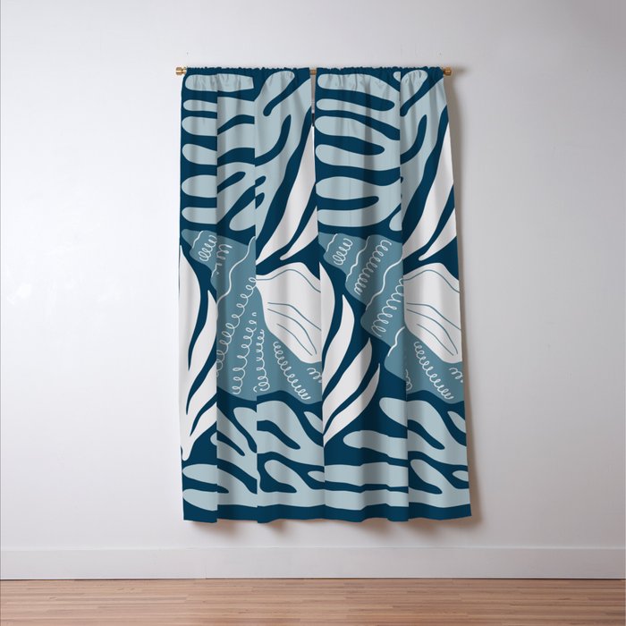 Ocean Floor - Dark Window Curtain Gallery Image 3