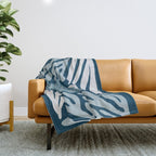 Ocean Floor - Dark Throw Blanket Gallery Image 1