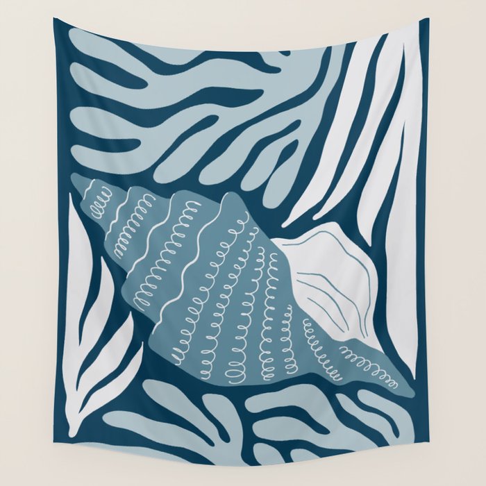 Ocean Floor - Dark Wall Tapestry Gallery Image 1