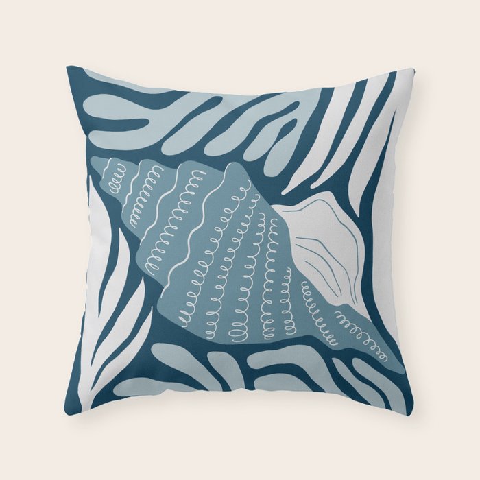Ocean Floor - Dark Throw Pillow Gallery Image 6