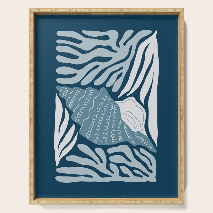 Ocean Floor - Dark Serving Tray Gallery Image 1
