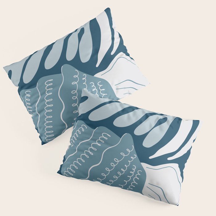 Ocean Floor - Dark Pillow Sham Gallery Image 1